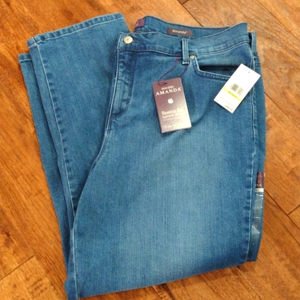 NWT Gloria Vanderbilt flawless flex stretch jeans size 18 short
